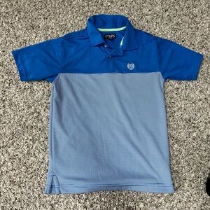 Boys blue golf shirt